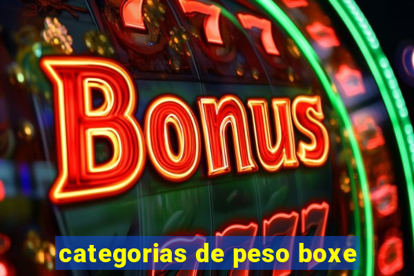 categorias de peso boxe